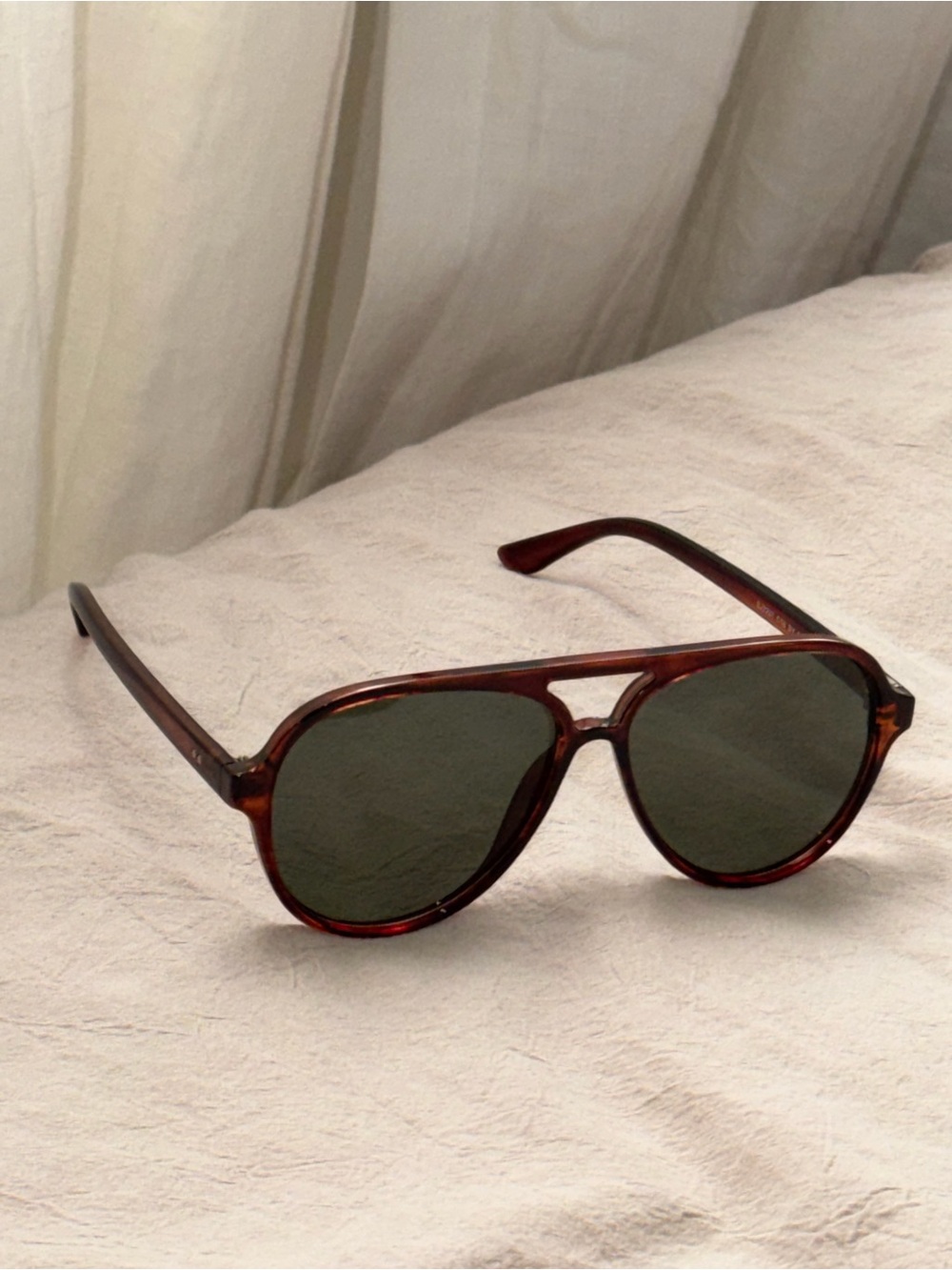 Tortoiseshell Aviator Sunglasses